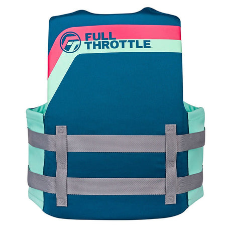 Full Throttle Adult Rapid - Dry Life Jacket - L/XL - Aqua - Life Raft Professionals