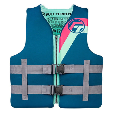 Full Throttle Adult Rapid - Dry Life Jacket - L/XL - Aqua - Life Raft Professionals