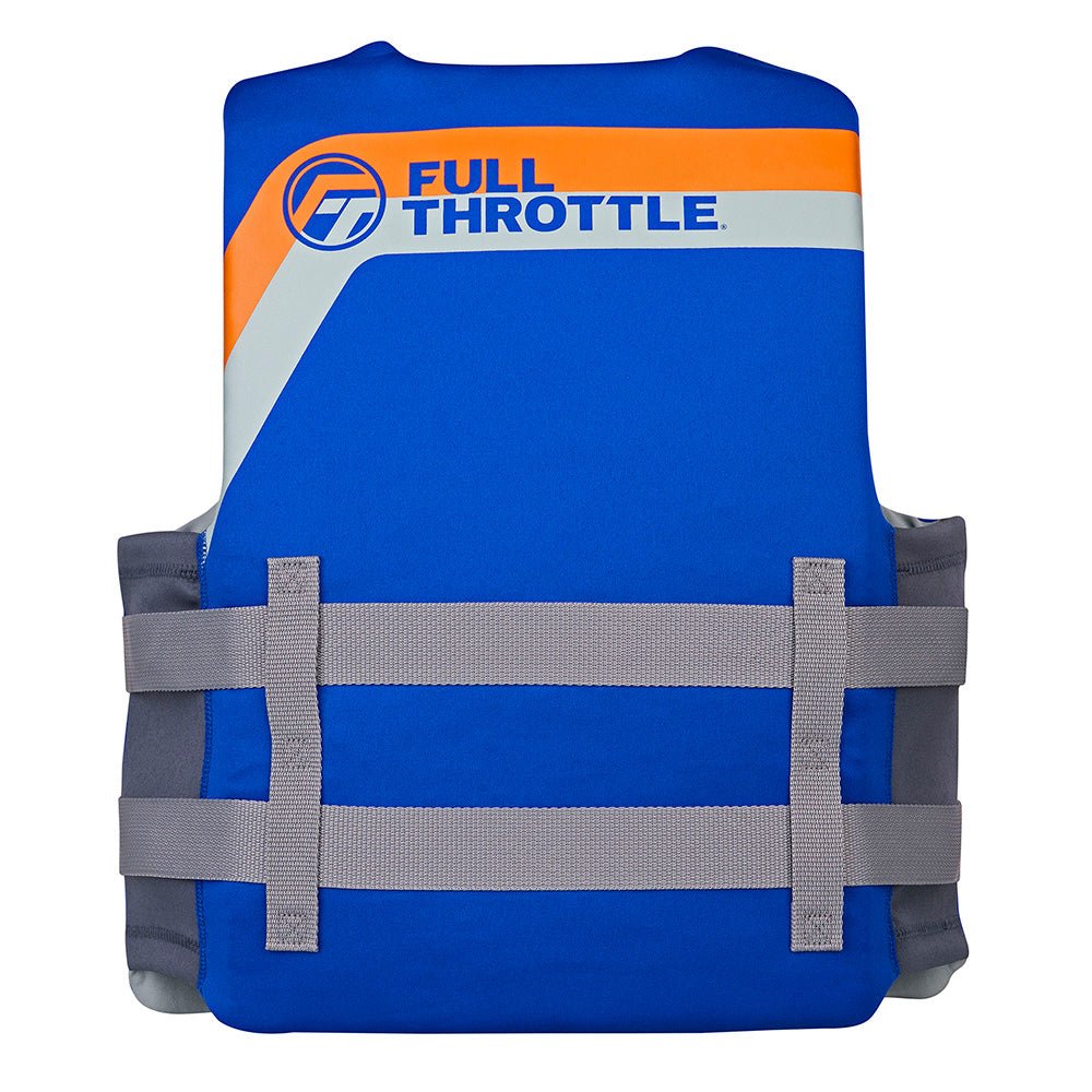 Full Throttle Adult Rapid - Dry Life Jacket - L/XL - Blue - Life Raft Professionals