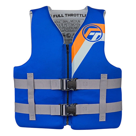 Full Throttle Adult Rapid - Dry Life Jacket - L/XL - Blue - Life Raft Professionals