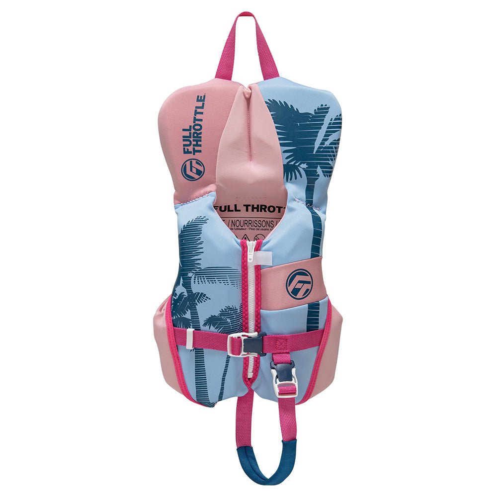 Full Throttle Infant Rapid-Dry Flex-Back Life Jacket - Pink – Life Raft ...