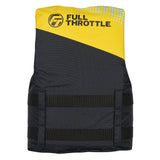 Full Throttle Teen Nylon Life Jacket - Yellow/Black - Life Raft Professionals