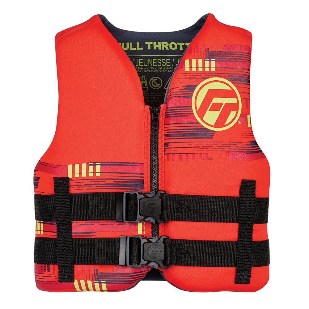Full Throttle Youth Rapid-Dry Life Jacket - Red – Life Raft Professionals