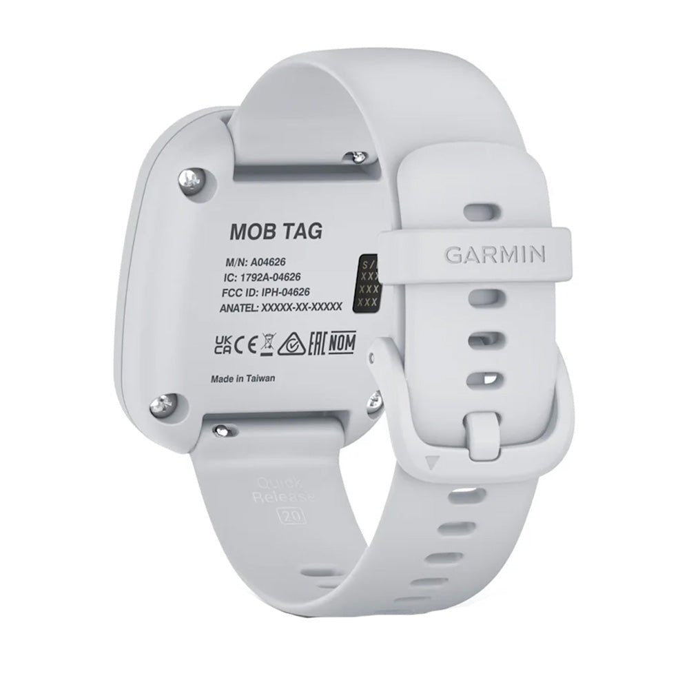 Garmin MOB Tag w/White Quick Release Band - Life Raft Professionals