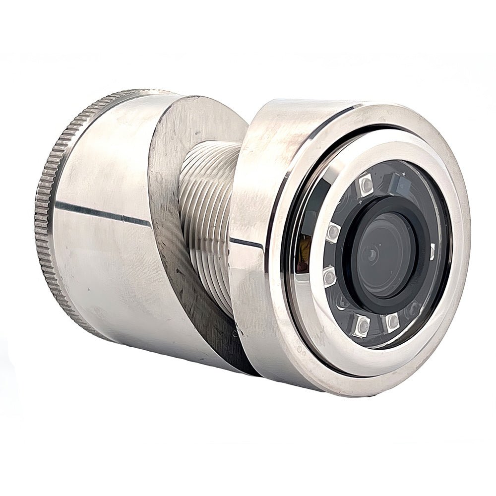 Iris 3MP Compact 316L Stainless Steel Thru - Hull/Panel IP Camera - 2.8mm Lens - Life Raft Professionals