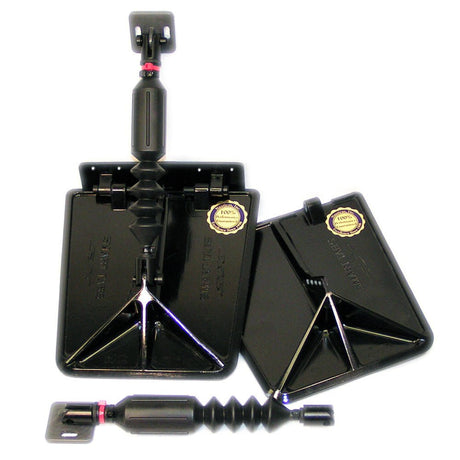 Lectrotab Smart Tab SX Composite Trim Tabs 9.5 x 10 f/12 - 16 Boat w/40 - 80HP - Black - Life Raft Professionals