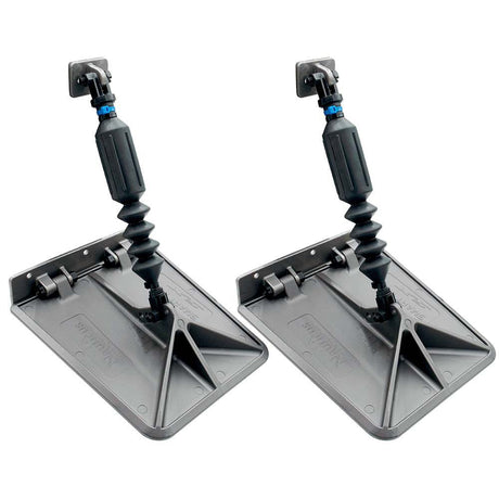 Lectrotab SX 9.5 x 10 Smart Tabs 16 - 18' Boats w/60lb Actuators - 60 - 150HP - Gunmetal Grey - Life Raft Professionals