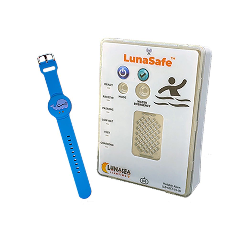 Lunasea Water Activated RF Transmitter w/Rechargeable Alarm Receiver - Blue - Life Raft Professionals