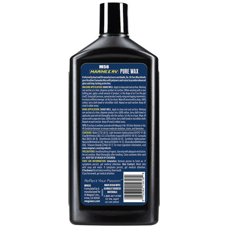 Meguiar's 56 Boat/RV Pure Wax - 16oz - Life Raft Professionals