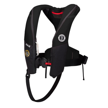 Mustang Atlas 190 DLX Open Ocean Inflatable PFD - Black - Life Raft Professionals