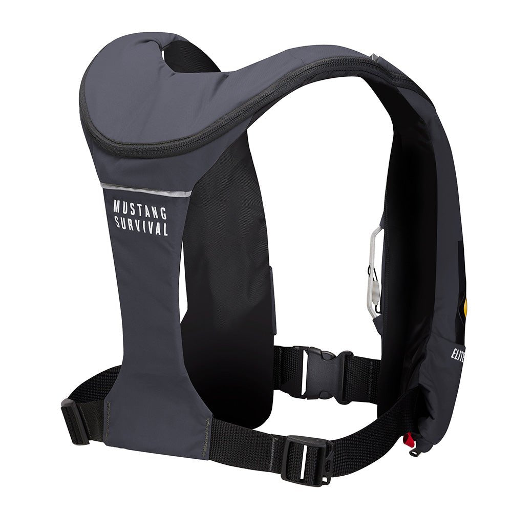 Grey Life Raft Mustang Elite 120 Coastal Inflatable PFD - Admiral Grey – Life Raft ...
