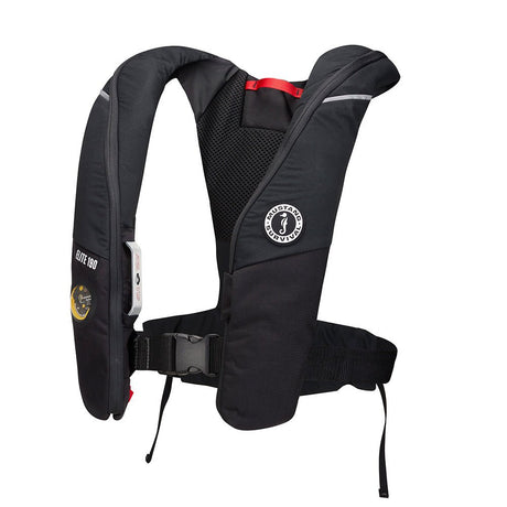 Mustang Elite 190 Offshore Inflatable PFD - Black - Life Raft Professionals