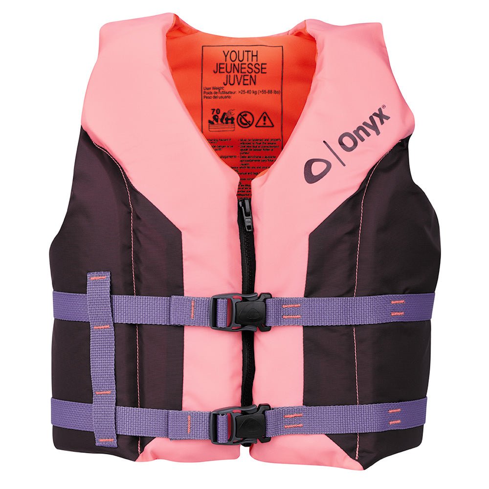 Onyx Shoal All Adventure Youth Life Jacket - Pink - Life Raft Professionals