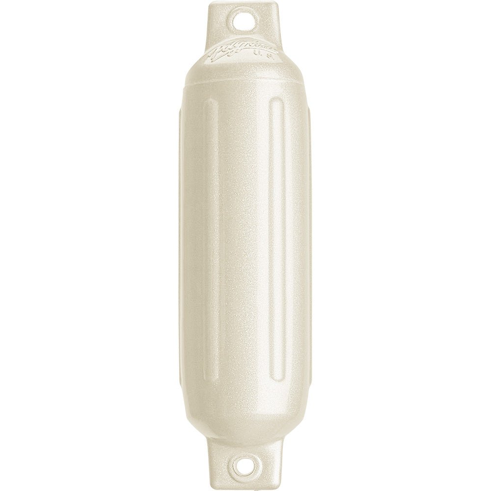 Polyform G - 1 Twin Eye Fender 3.5" x 12.8" - Metallic White - Life Raft Professionals