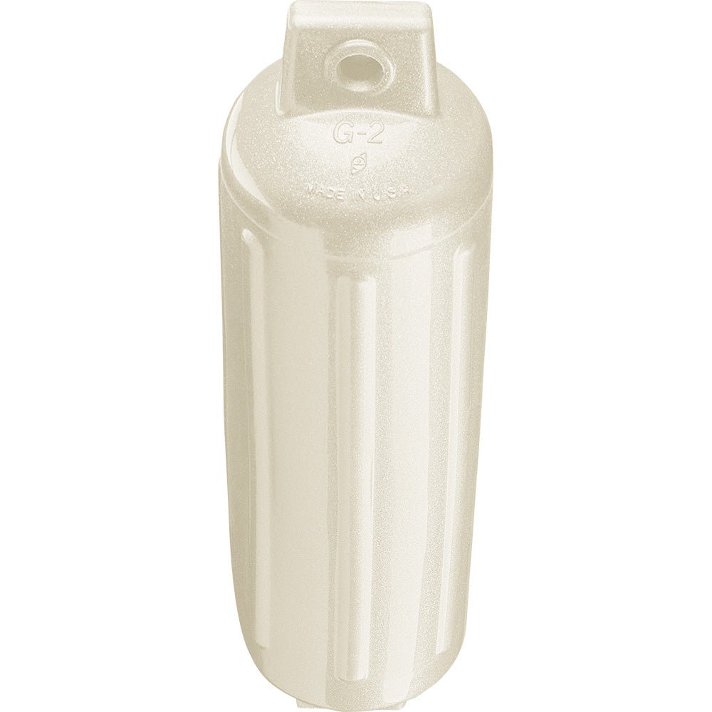 Polyform G - 2 Twin Eye Fender 4.5" x 15.5" - Metallic White - Life Raft Professionals