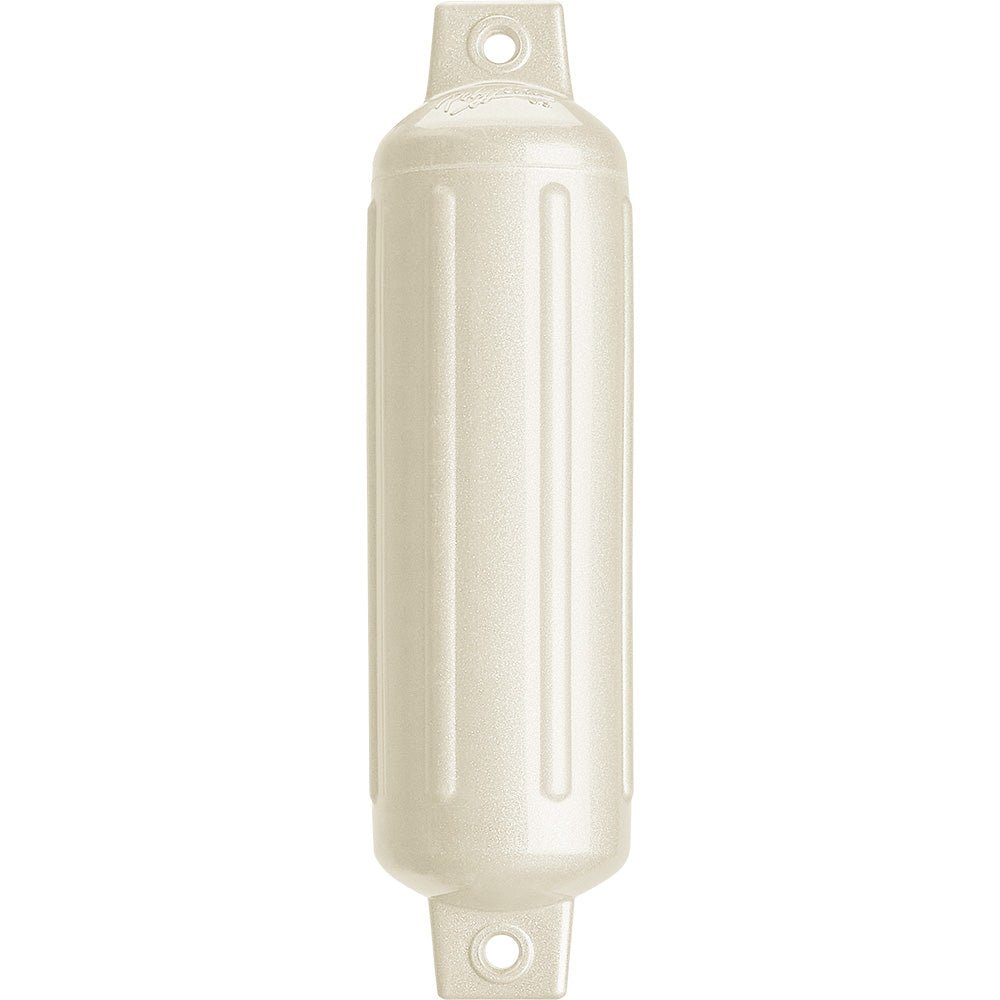 Polyform G - 2 Twin Eye Fender 4.5" x 15.5" - Metallic White - Life Raft Professionals