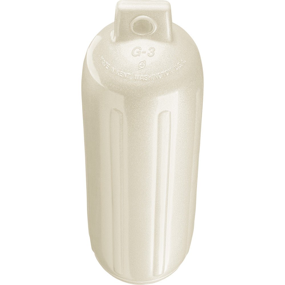 Polyform G - 3 Twin Eye Fender 5.5" x 19" - Metallic White - Life Raft Professionals