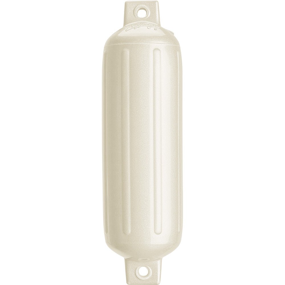 Polyform G - 4 Twin Eye Fender 6.5" x 22" - Metallic White - Life Raft Professionals