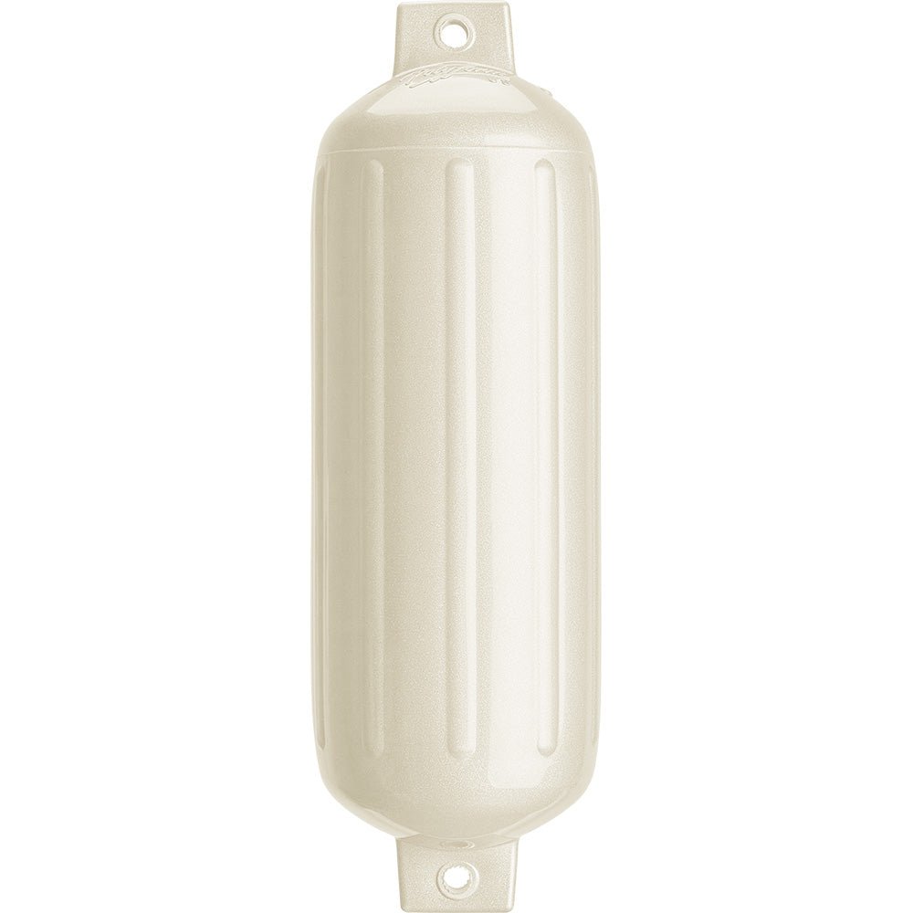 Polyform G - 5 Twin Eye Fender 8.8" x 26.8" - Metallic White - Life Raft Professionals