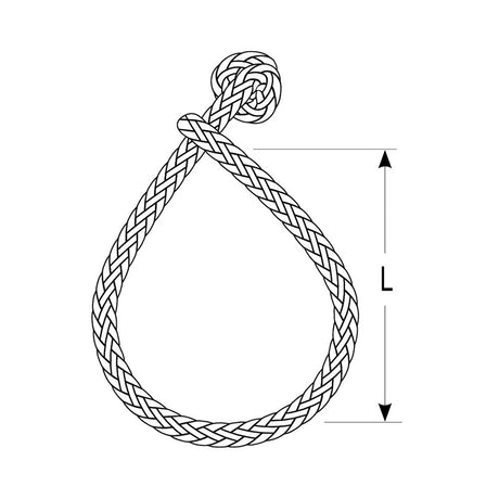 Ronstan Soft Shackle - Size L - 9mm x 100mm w/Robline Line - Life Raft Professionals