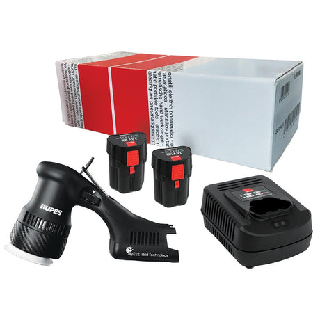 RUPES Bigfoot HLR75 Mini iBrid Polisher 1 - Charger 2 - Battery Pack - Life Raft Professionals