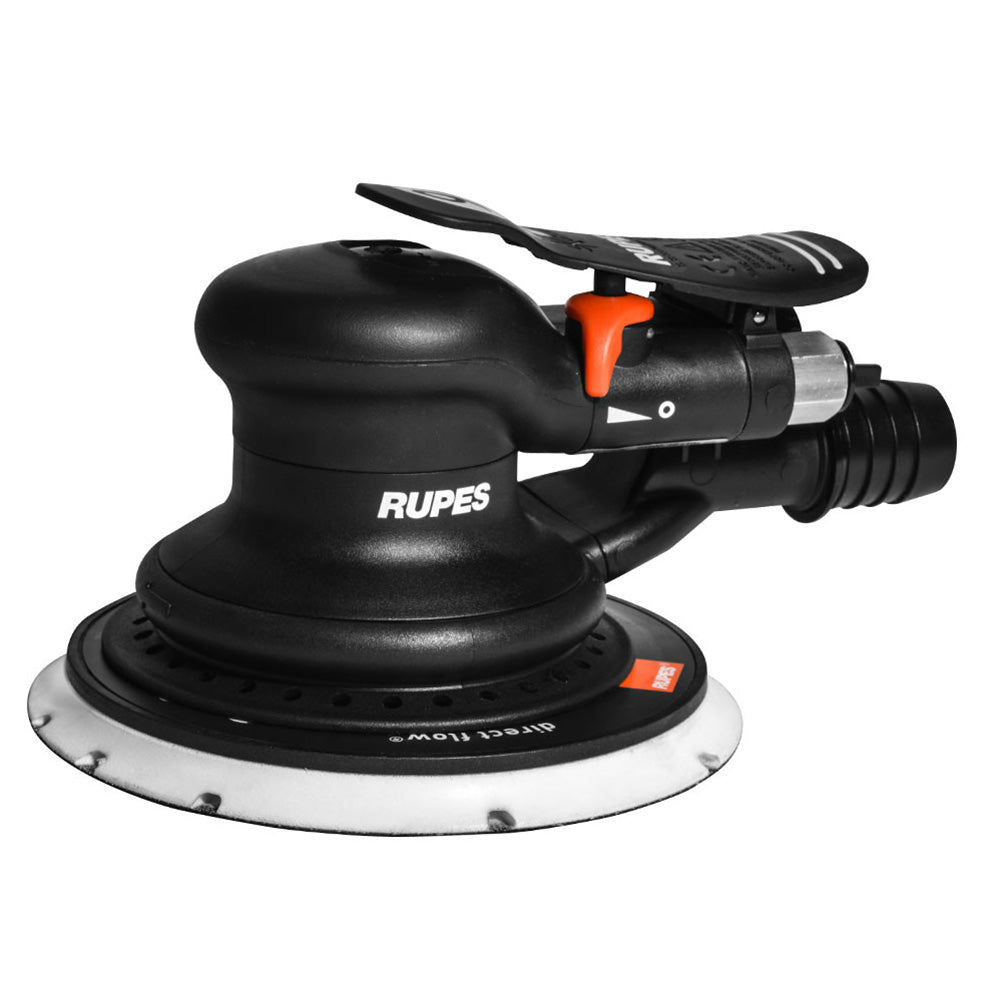 RUPES Random Orbital Palm Pneumatic Sander w/150mm Pad 6mm Orbit - Skorpio III (Central Vac) - Life Raft Professionals