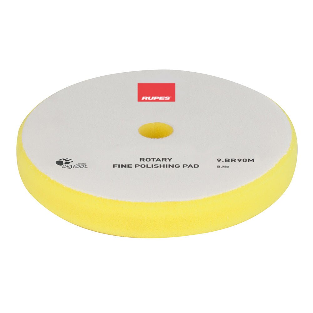 RUPES Rotary Fine Polishing Foam Pad 75/90mm - Yellow - Life Raft Professionals