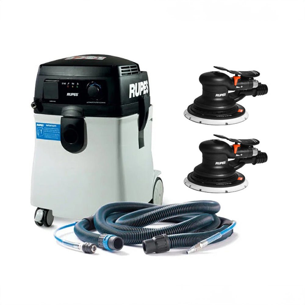 RUPES S245 Portable Vacuum Long Hose Kit w/(1) RH356A (1) RH359A Skorpio Sander - Life Raft Professionals