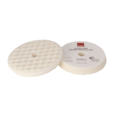 RUPES Velcro Waffle Ultra - Fine Polishing Foam Pad f/Rotary Polishers 90mm - White - Life Raft Professionals