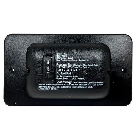 Safe - T - Alert 80 Series Black Propane Gas Alarm - 12V - Life Raft Professionals