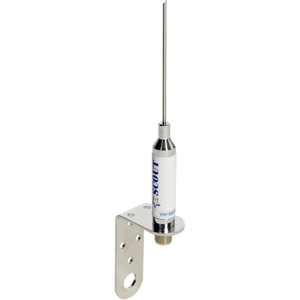 Scout 3' Stainless VHF Whip 3dB w/Bracket f/Sailboats - No Cable - Life Raft Professionals