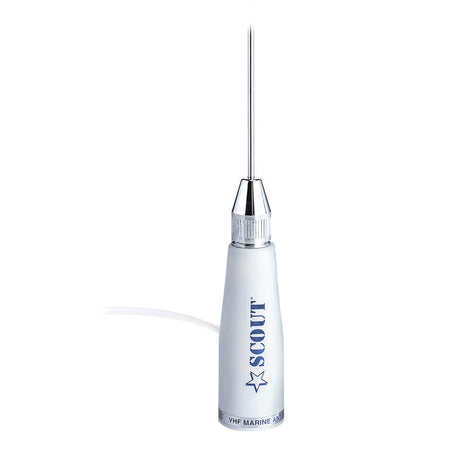 Scout 3.3' Stainless VHF Whip Antenna 3dB w/5M RG - 58 Coax KS23A - Life Raft Professionals