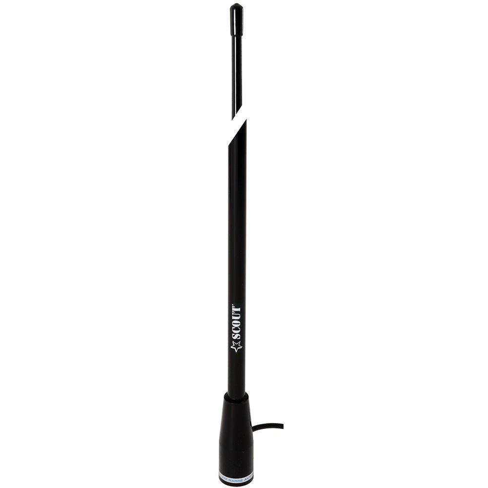 Scout 5' Black VHF Antenna 3dB Nylon Ferrule w/5M RG - 58 Coax KS - 22 - Life Raft Professionals