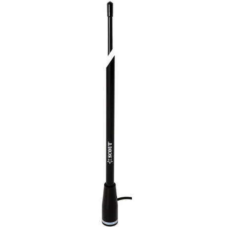 Scout 5' Black VHF Antenna 3dB Nylon Ferrule w/5M RG - 58 Coax KS - 22 - Life Raft Professionals