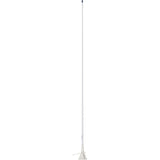 Scout 5' White VHF Antenna 3dB Lift Lay Mount w/5M RG - 58 - Life Raft Professionals