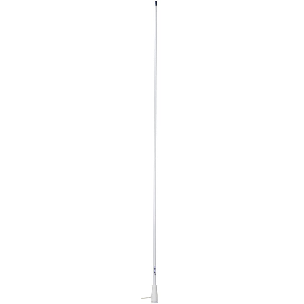 Scout 5' White VHF Antenna 3dB Nylon Ferrule w/5M RG - 58 Coax KS - 22 - Life Raft Professionals