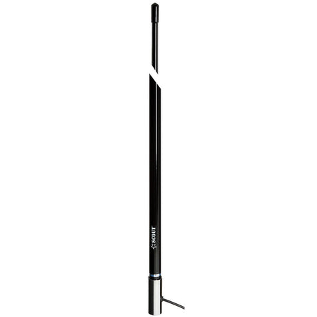 Scout 8' Black VHF Antenna 6dB Stainless Steel Ferrule w/5M RG - 58 Coax Includes PL - 259 KS - 42 - Life Raft Professionals