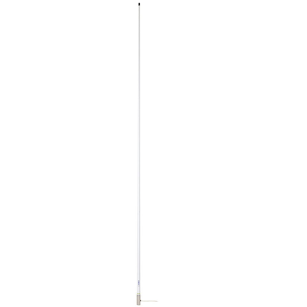 Scout 8' White VHF Antenna 6dB Heavy Stainless Steel Ferrule w/6M RG - 8x Includes PL - 259 Heavy Duty Offshore Antenna KS - 43 - Life Raft Professionals
