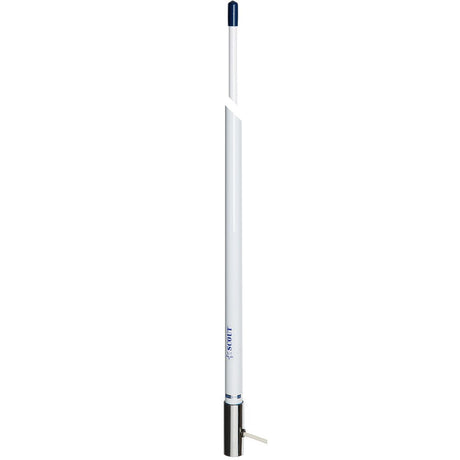 Scout 8' White VHF Antenna 6dB Stainless Steel Ferrule w/5M RG - 58 Coax Includes PL - 259 KS - 42 - Life Raft Professionals