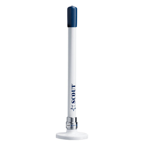 Scout 9" Stubby White VHF Antenna w/Quick Mount Includes 5M RG - 58, Mount Integrated Connector KS - 10 - Life Raft Professionals