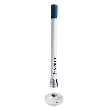 Scout 9" Stubby White VHF Antenna w/Quick Mount Includes 5M RG - 58, Mount Integrated Connector KS - 10 - Life Raft Professionals