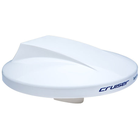 Scout Cruiser 10" White TV Antenna Omnidirectional w/20M, 75 ohms, Cable - Life Raft Professionals
