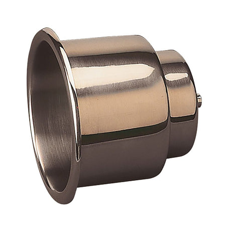 Sea - Dog Flush Mount Combo Drink Holder w/Drain Fitting - Stamped 304 Stainless Steel - Life Raft Professionals