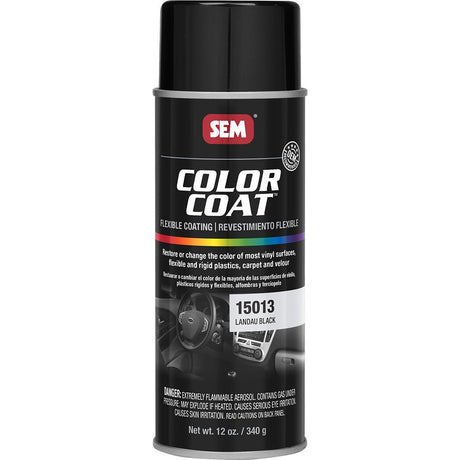 SEM Color Coat - 16oz Aerosol Can - Landau Black - Life Raft Professionals