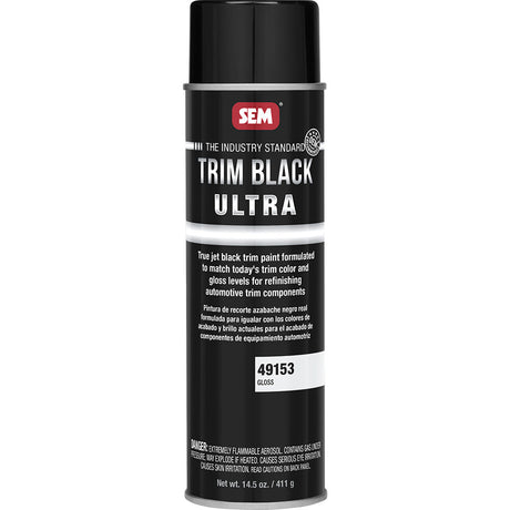SEM Trim Black Ultra - 20oz Aerosol Can - Gloss Finish - Life Raft Professionals