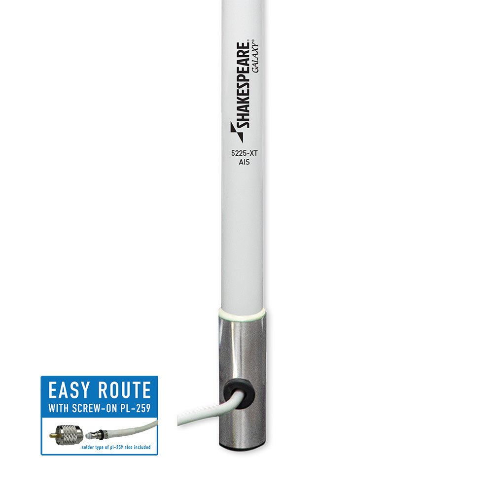 Shakespeare AIS 8' Galaxy AIS Antenna - 6dB Gain - Stainless Steel Ferrule - Life Raft Professionals