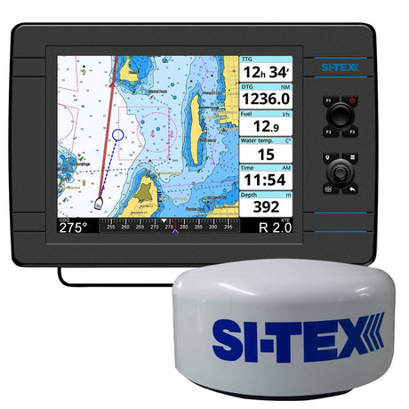SI-TEX NavPro 1200F w/MDS-15 WiFi 20" Hi-Res Digital Radome Radar w/15M Cable - Life Raft Professionals