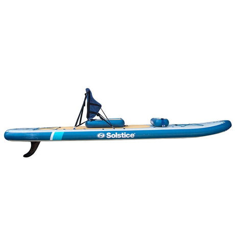 Soltice Watersports 10'6" Rambler Inflatable Stand - Up Paddleboard/Kayak 2 - In - 1 Kit w/Seat Convertible Paddle - Blue - Life Raft Professionals