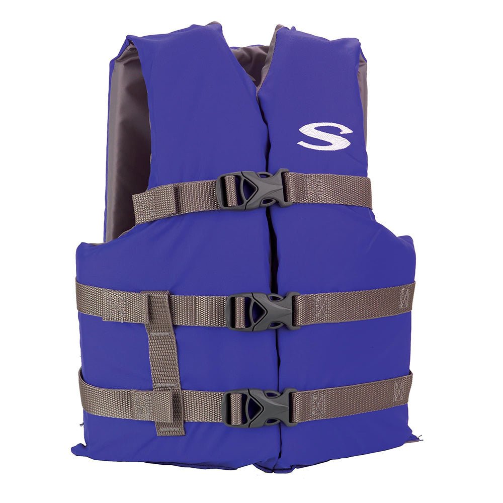 Stearns Adult Life Vest USCG Approved Type III PFD - Blue - Standard Fit - Life Raft Professionals