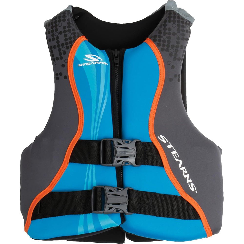 Stearns Youth Hydroprene Life Vest - Type III - Blue/Grey - 50 - 90lbs - Life Raft Professionals
